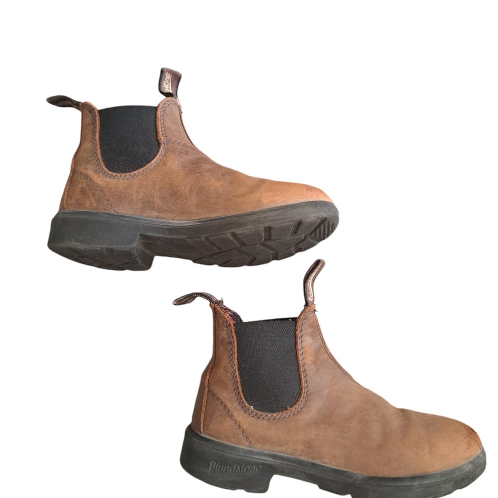 Blundstone Kids Tan Leather Boots